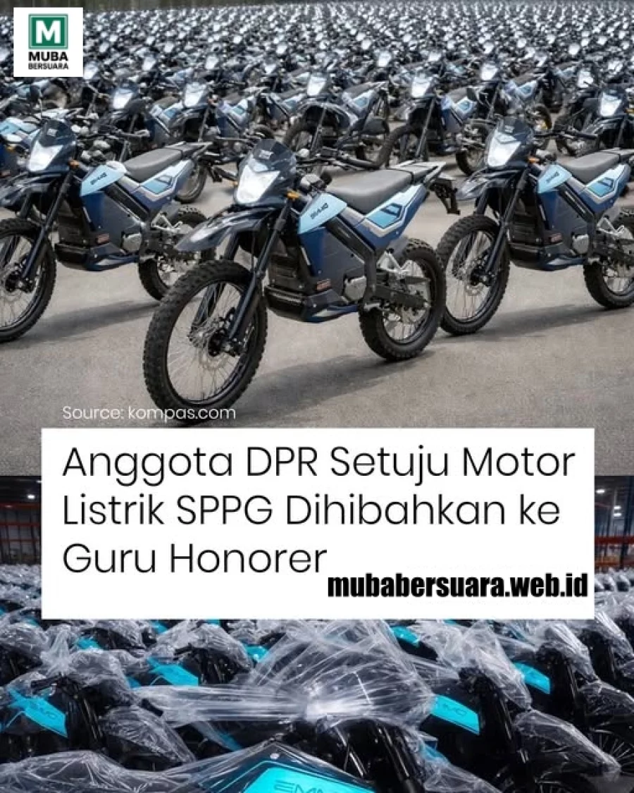 Anggota DPR Setuju Motor Listrik SPPG Dihibahkan Ke Guru Honorer