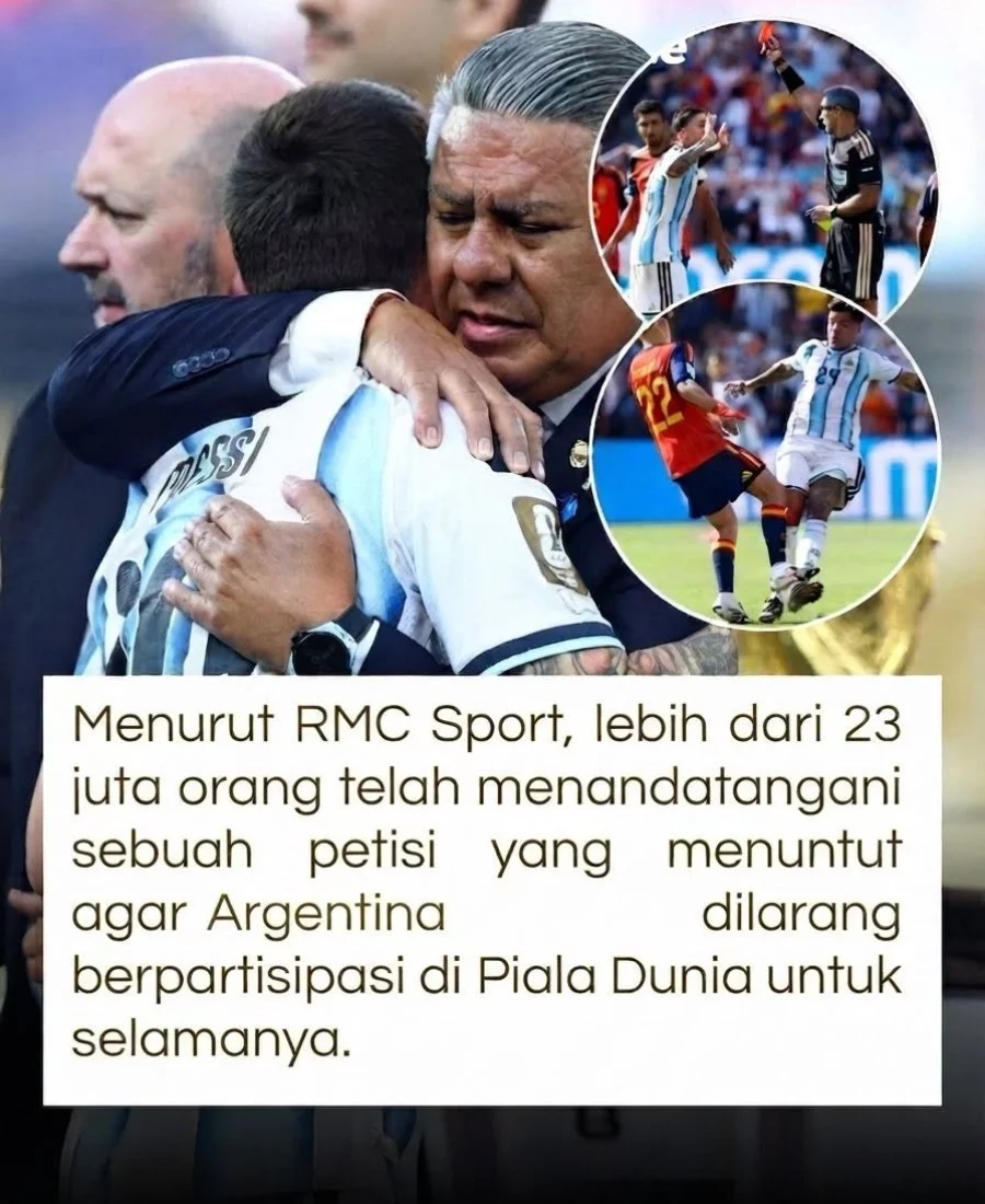 Lebih dari 23 Juta Orang Teken Petisi, Desak Argentina Dilarang Tampil di Piala Dunia Selamanya