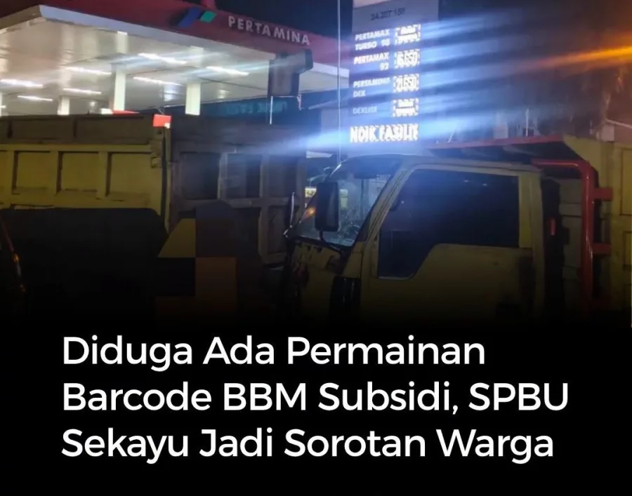 Diduga Ada Permainan Barcode BBM Subsidi, SPBU Sekayu Jadi Sorotan Warga