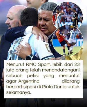 Lebih dari 23 Juta Orang Teken Petisi, Desak Argentina Dilarang Tampil di Piala Dunia Selamanya